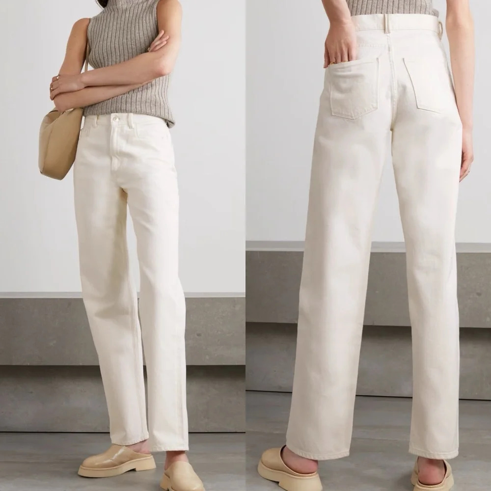 Wandler Poppy high-rise straight leg organic jeans